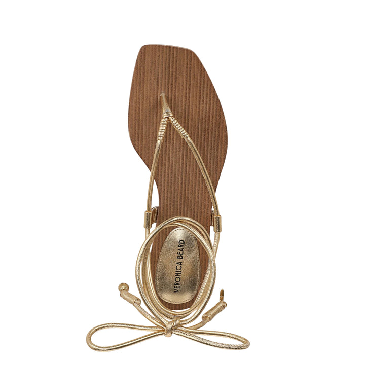 Rosetta Sandal in Pale Gold