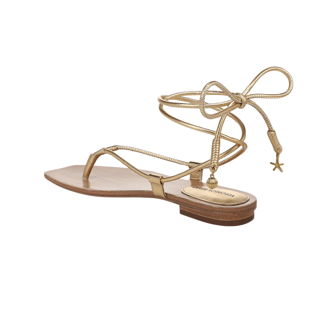 Rosetta Sandal in Pale Gold