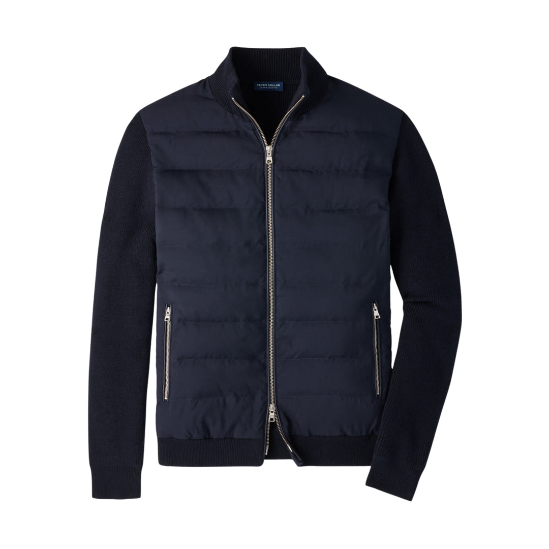 Roundhill Full-Zip Sweater in Navy