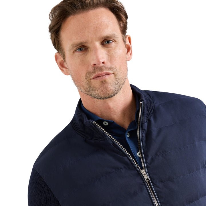 Roundhill Full-Zip Sweater in Navy