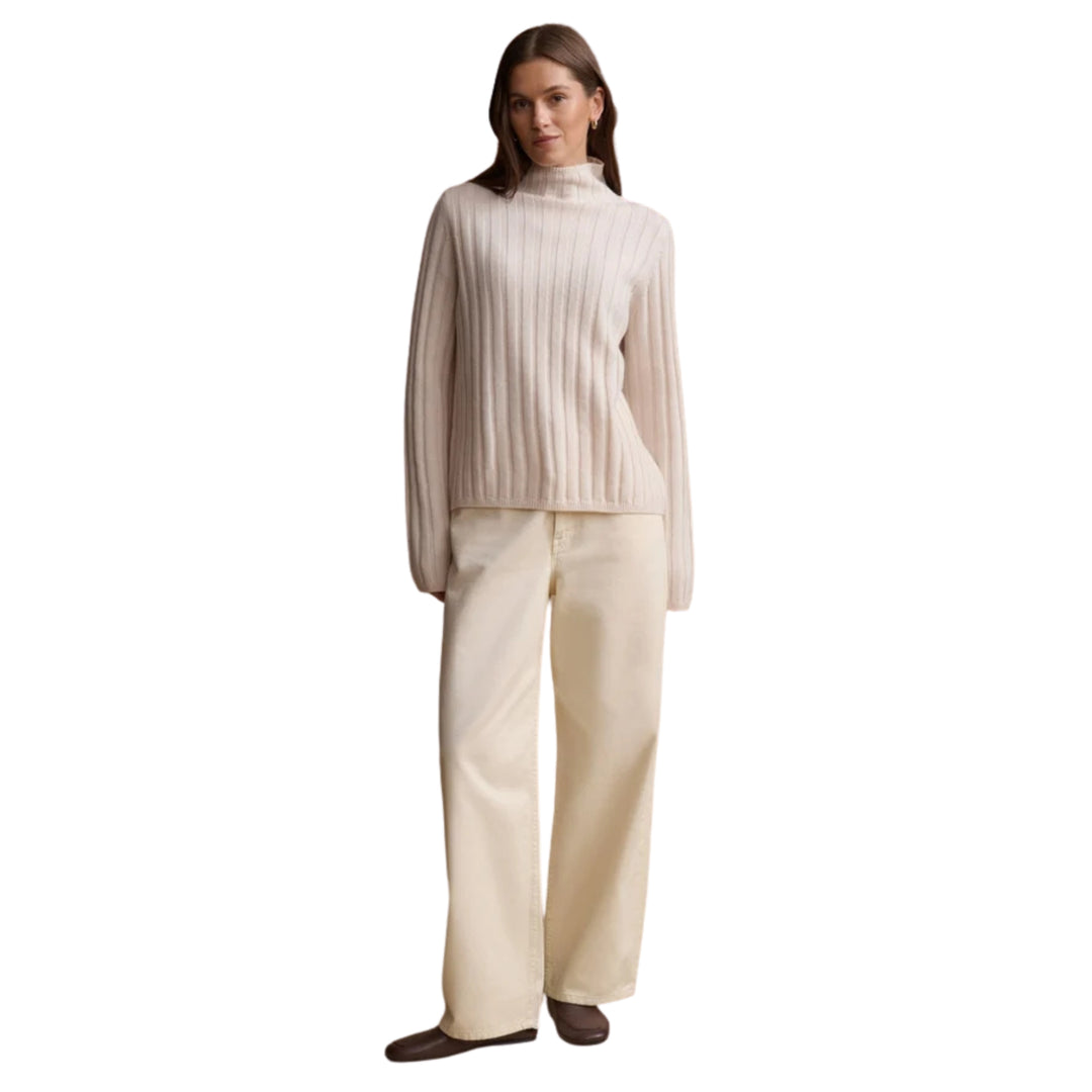 Rowan Turtleneck in Warm Ivory