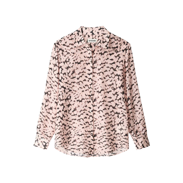 Roxbury Silk Shirt in Almond Black