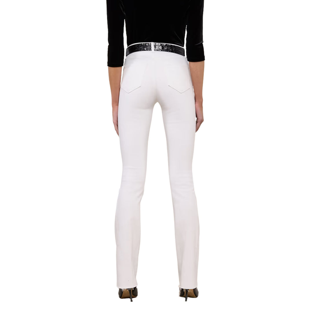 Ruth High Rise Straight Jean in Blanc