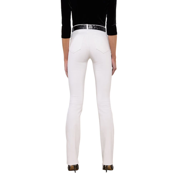 Ruth High Rise Straight Jean in Blanc