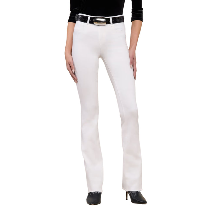 Ruth High Rise Straight Jean in Blanc