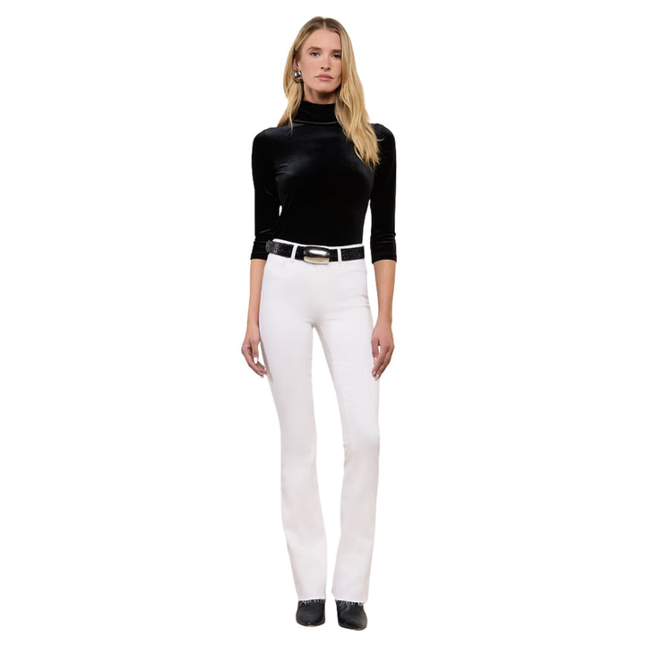Ruth High Rise Straight Jean in Blanc