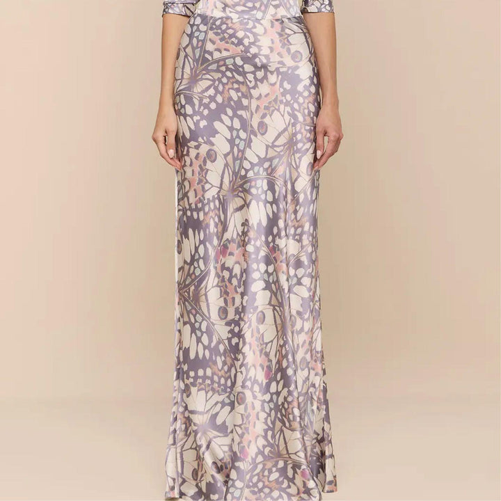 Ryker Butterfly Silk Maxi Skirt