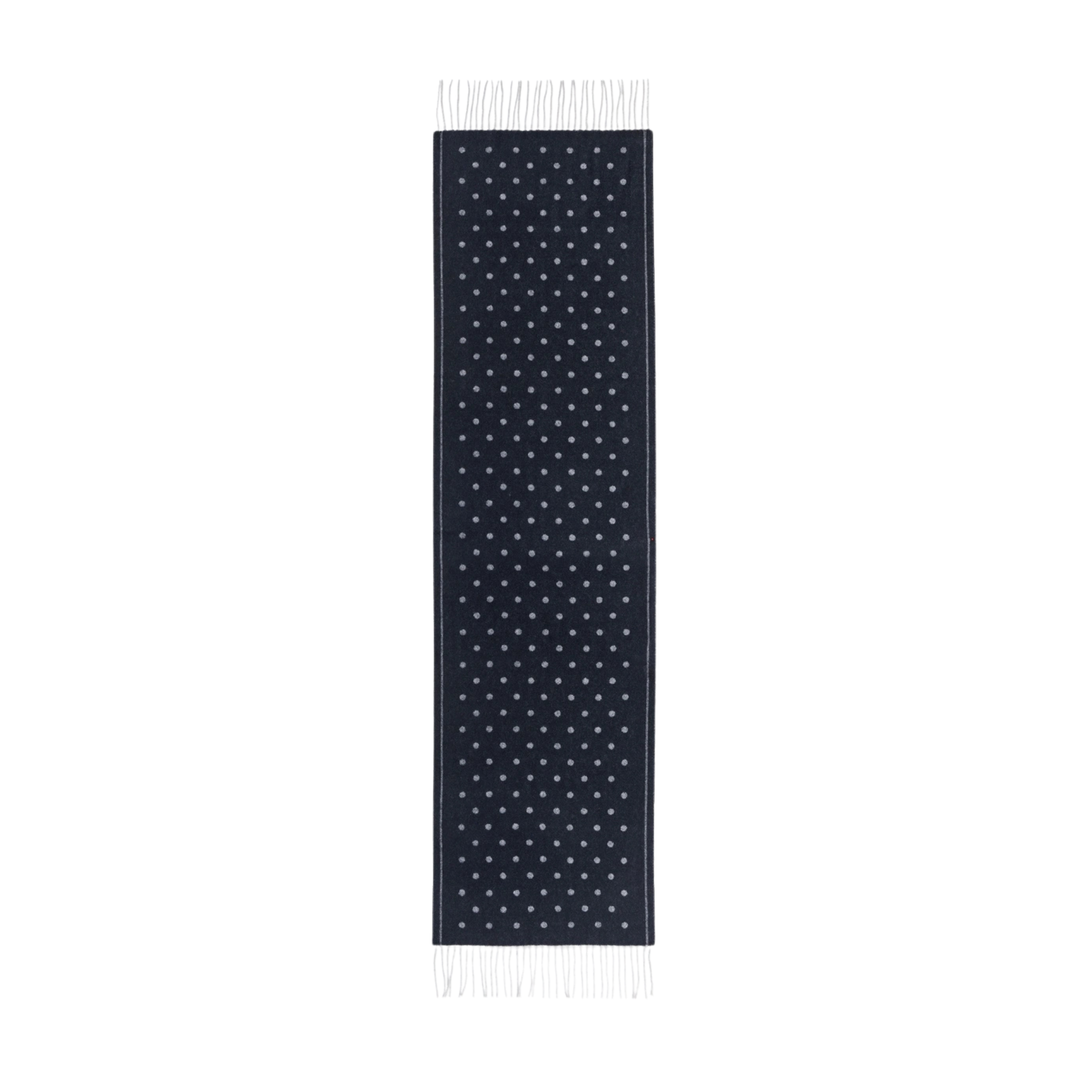 SCARF JACQUARD DOTS With BORDER - INK MULTI