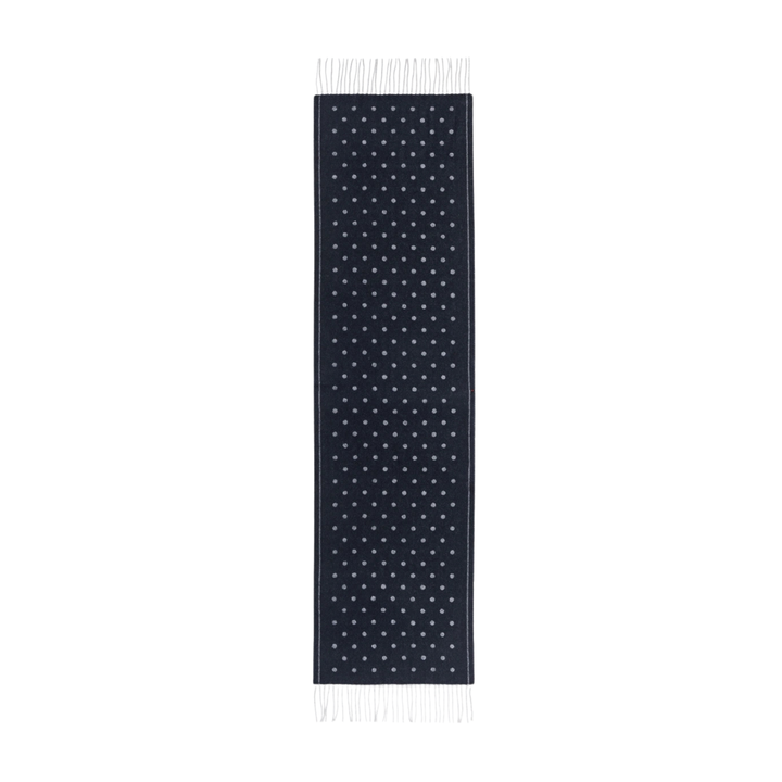 SCARF JACQUARD DOTS With BORDER - INK MULTI