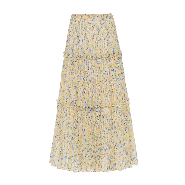 Virginie Silk Skirt in Daffodil