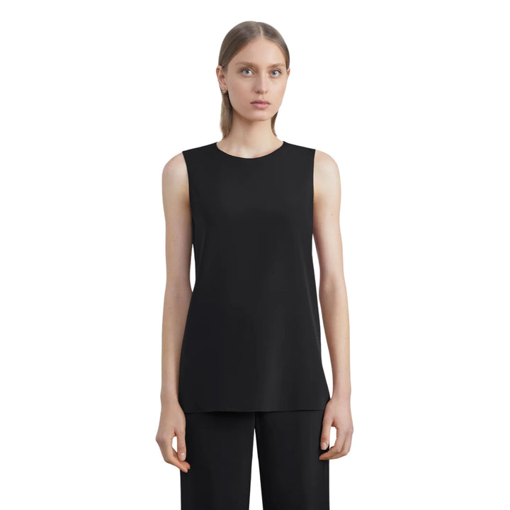 SLEEVELESS ADELA BLOUSE, Black