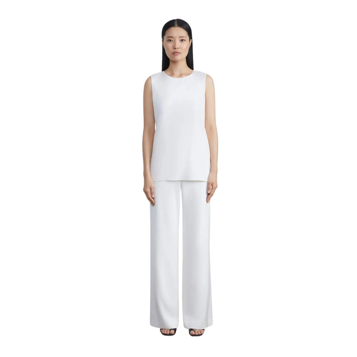 SLEEVELESS ADELA BLOUSE, Cloud