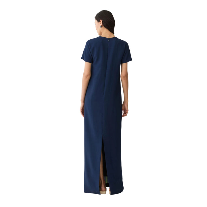 Iris Print Viscose Cady Gown
