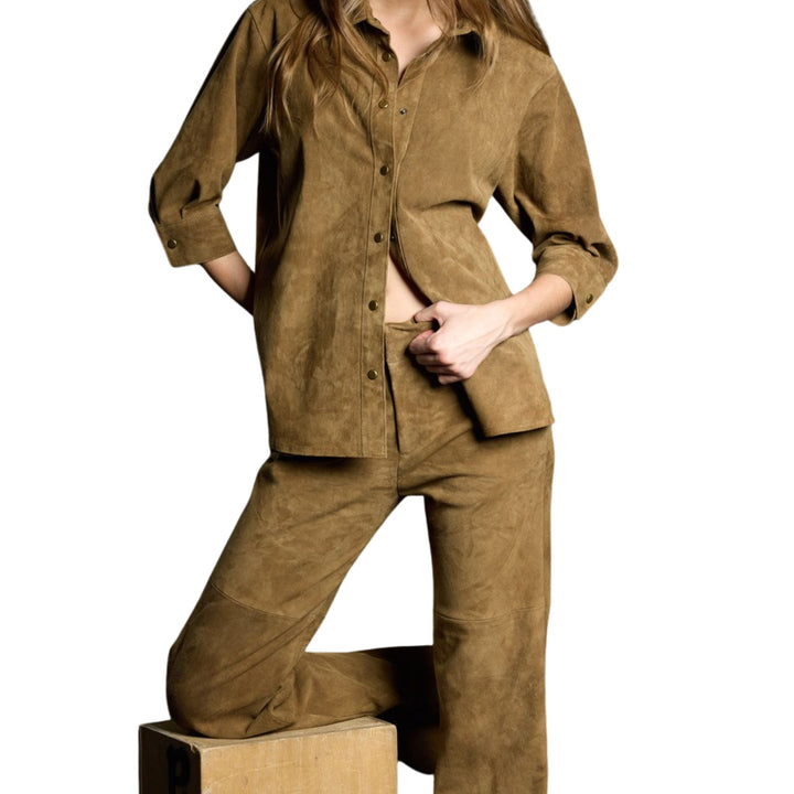 Suede Trousers