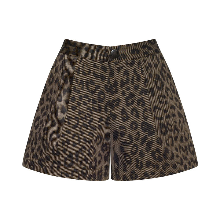 Saige Safari Shortn in leopard