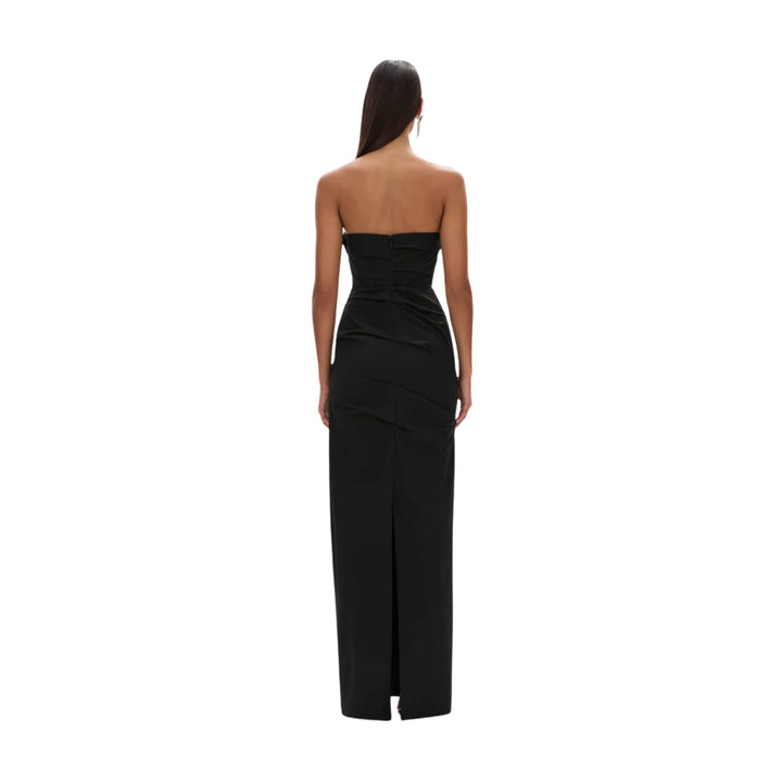 Salma Strapless Gown in Black