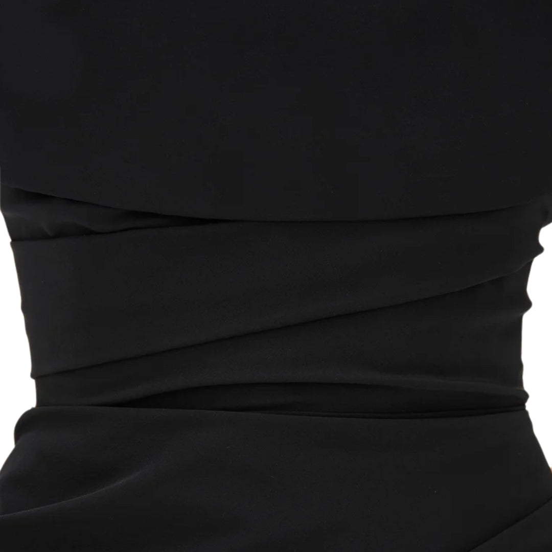 Salma Strapless Gown in Black