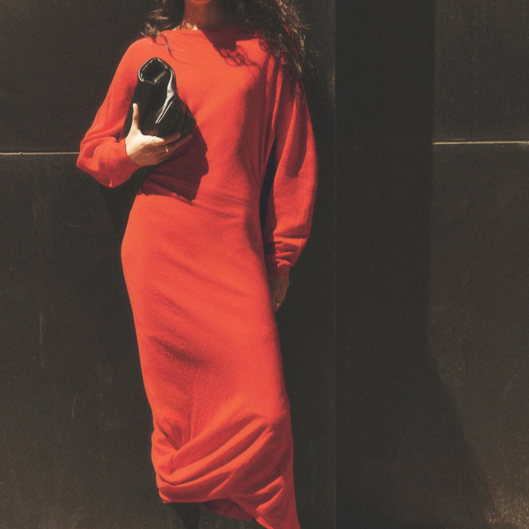 Sandra Dress in Really Red
