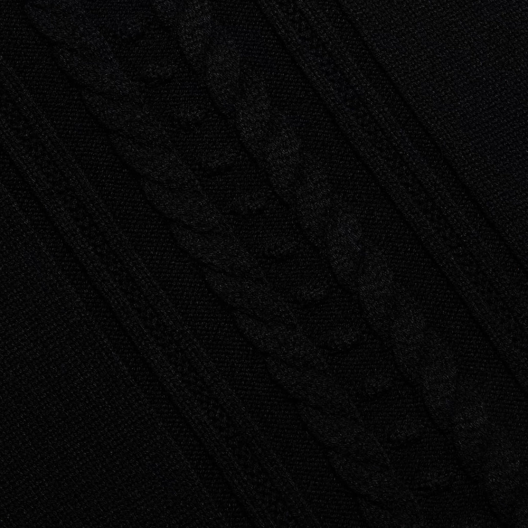 Sandrina Cable Turtleneck in Black