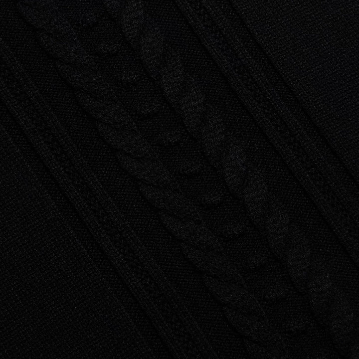 Sandrina Cable Turtleneck in Black