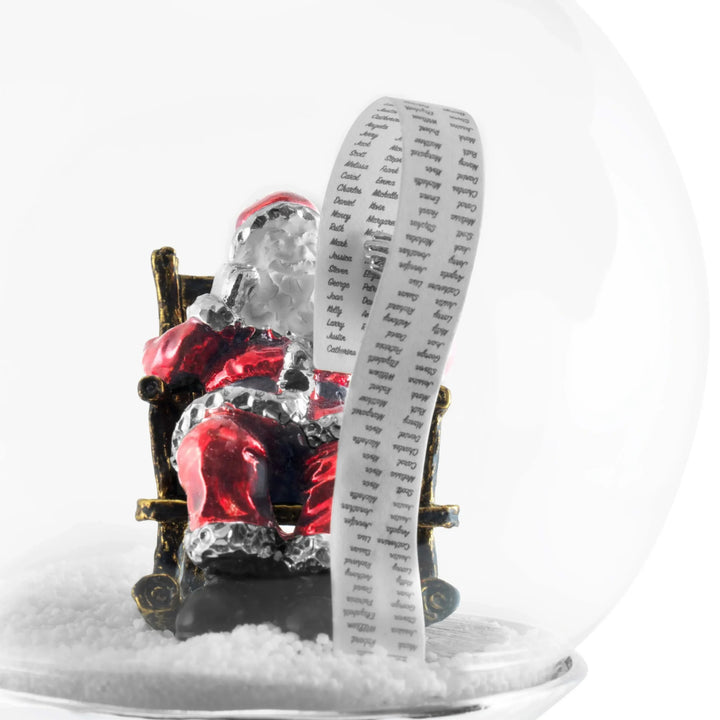 Santa Snow Globe Ornament
