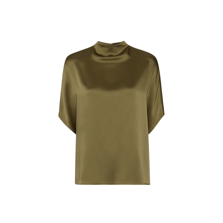 Satin Cape Tee, Oat 214