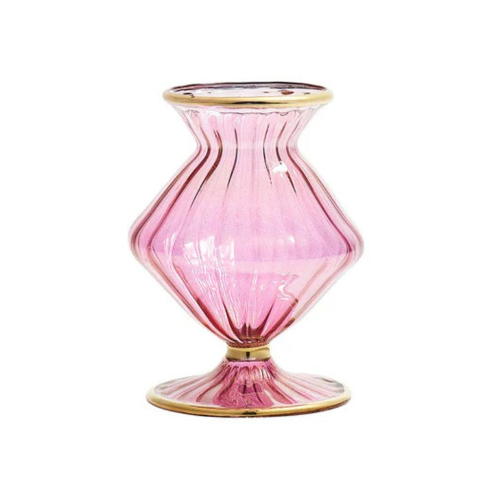 Scallop Bud Vase - Pink