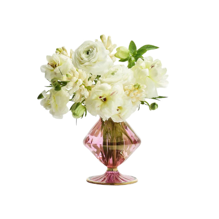 Scallop Bud Vase - Pink