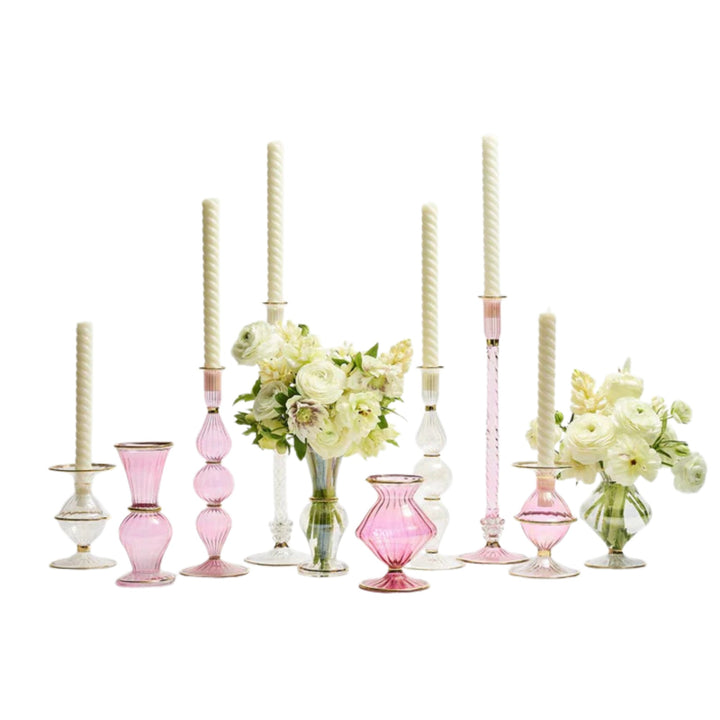 Scallop Bud Vase - Pink