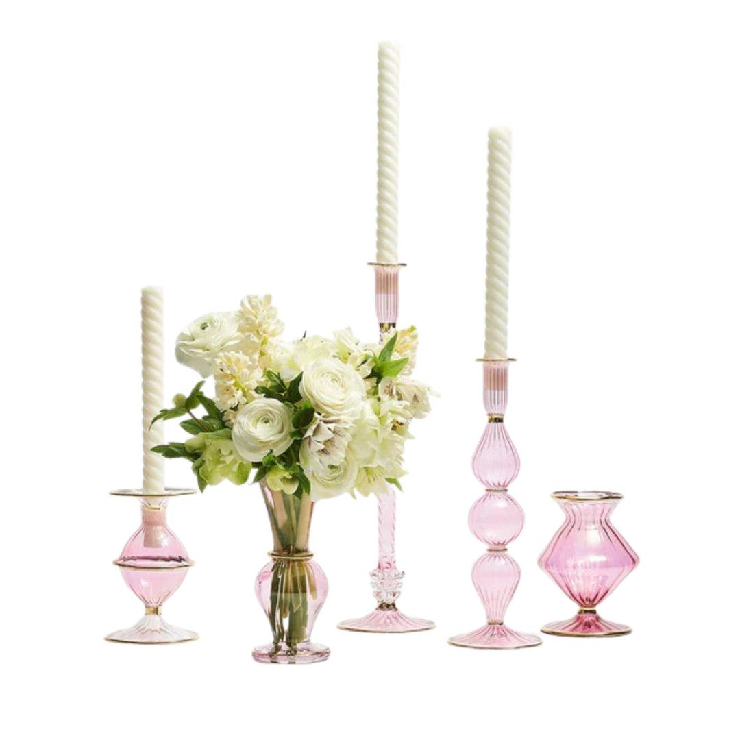 Scallop Bud Vase - Pink