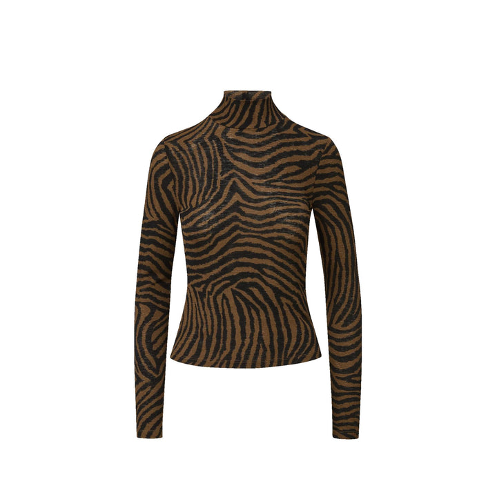 Wyeth Turtleneck in Ochre/Black