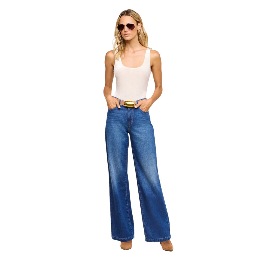 Scottie High Rise Wide Leg in Idaho