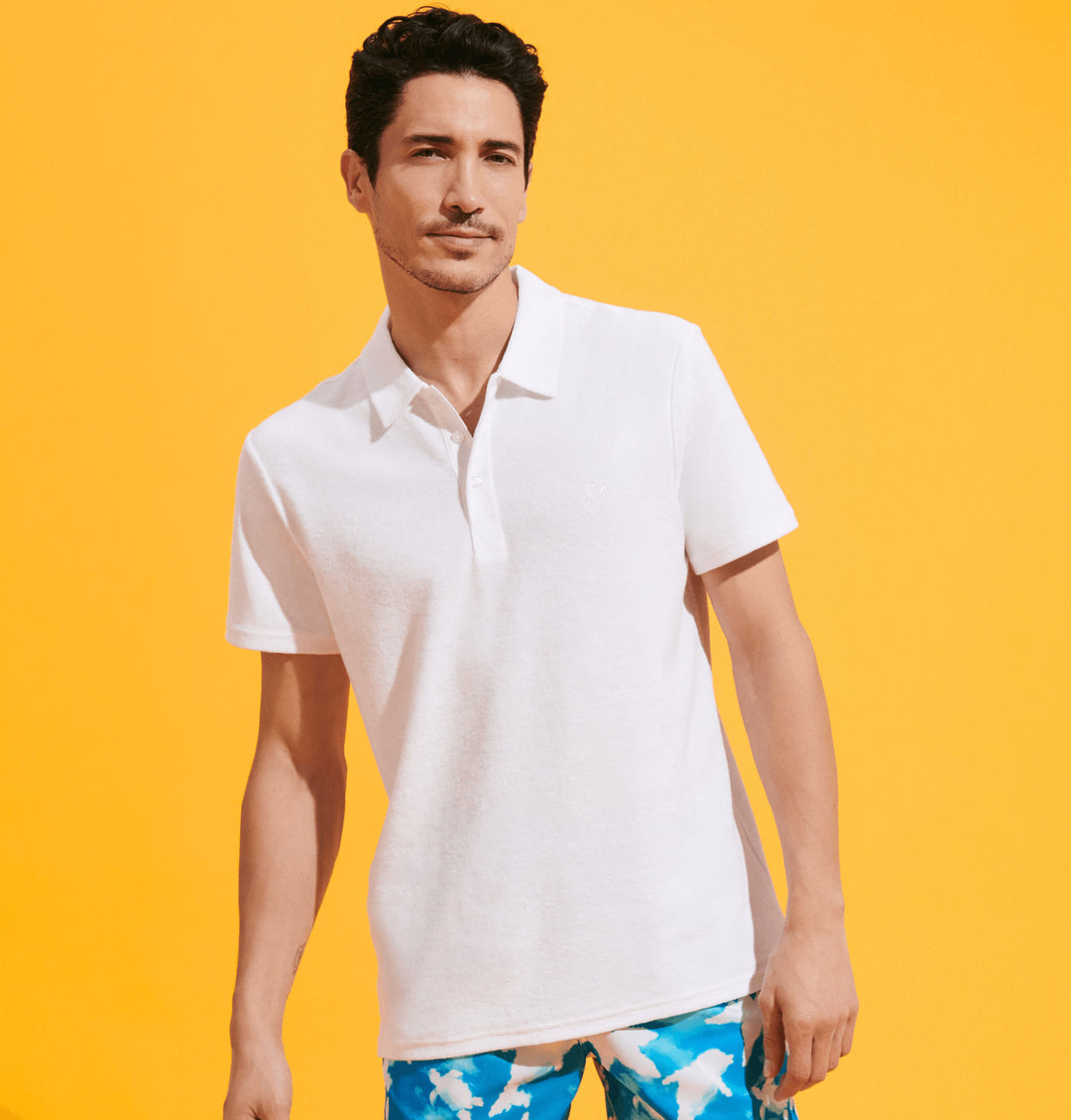 Terry Polo in White