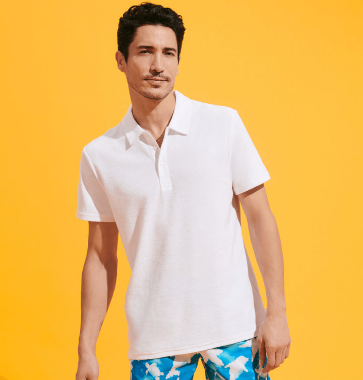 Terry Polo in White