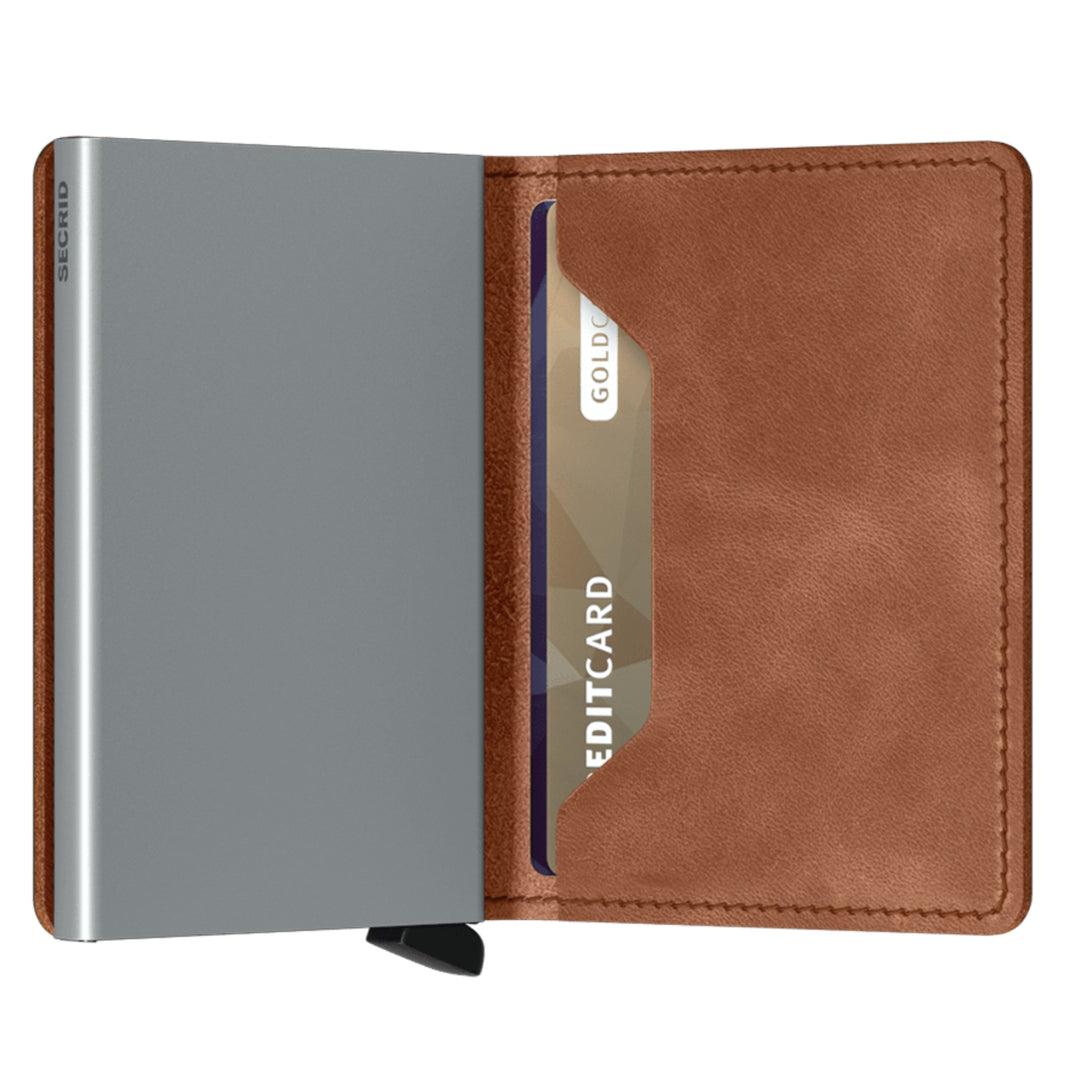 Secrid Slimwallet Vintage Cognac & Silver