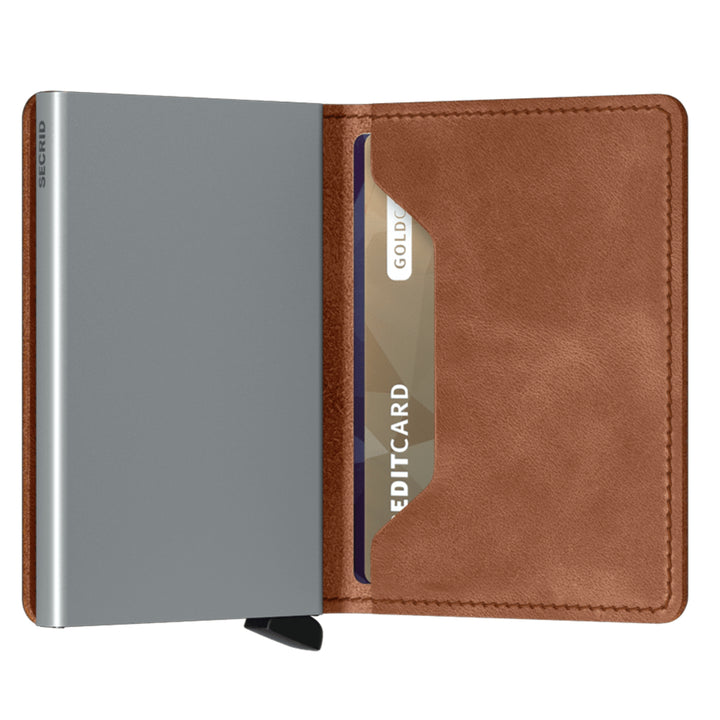 Secrid Slimwallet Vintage Cognac & Silver