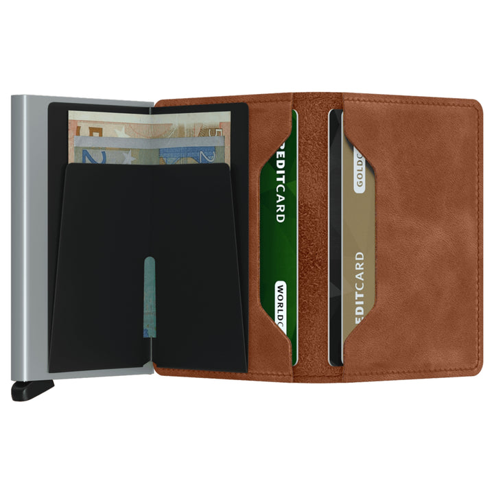 Secrid Slimwallet Vintage Cognac & Silver