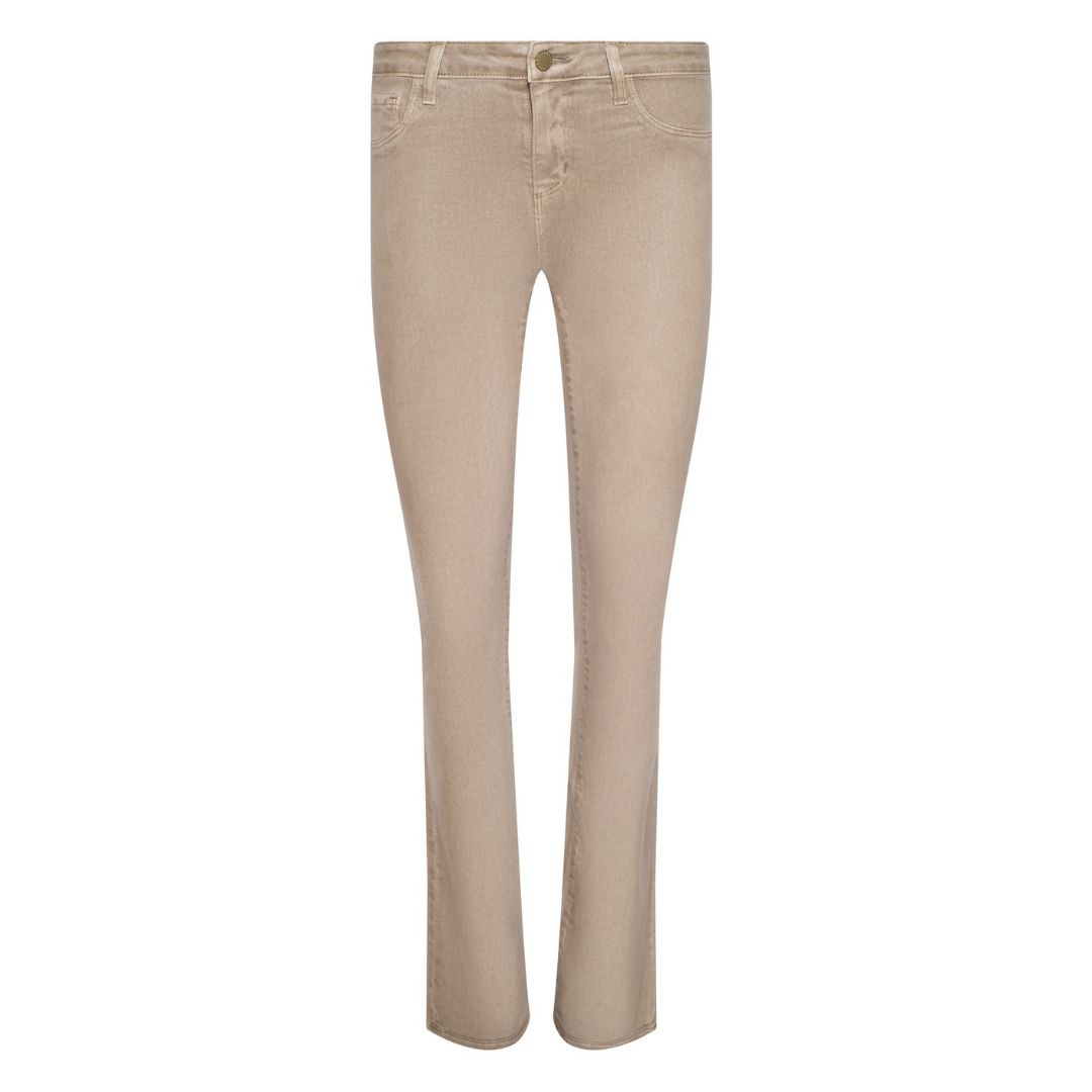 Selma High-Rise Coated Baby Boot Jean in Antique Birch