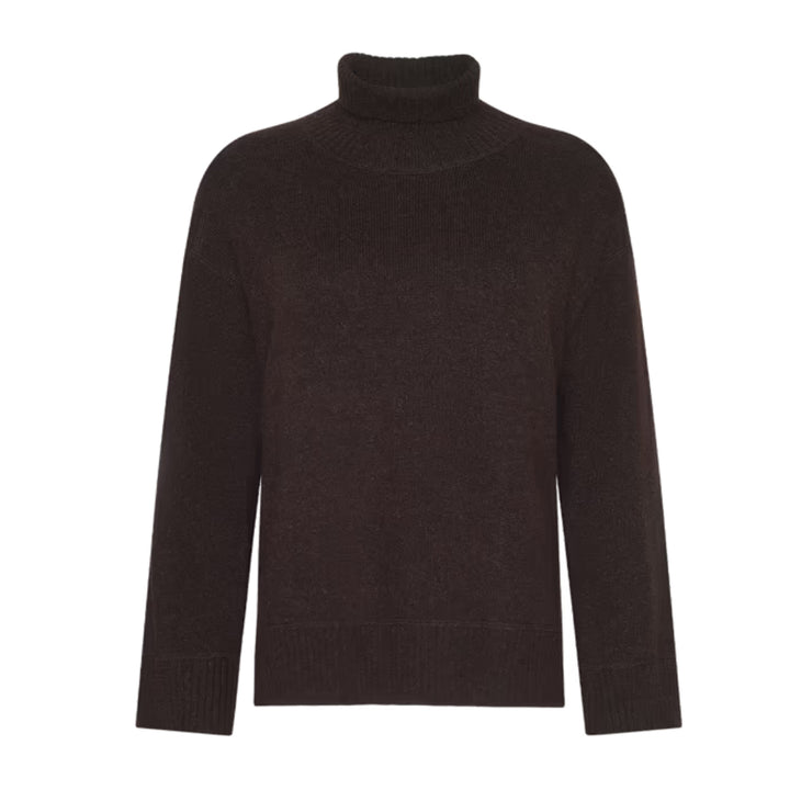 Selwyn Oversized Turtleneck in Chocolate