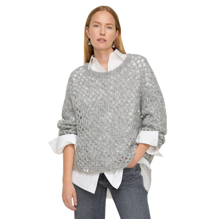 Sequin Hand Knit Sweater