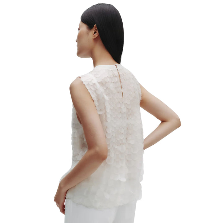 Shell Top In Silk Organza