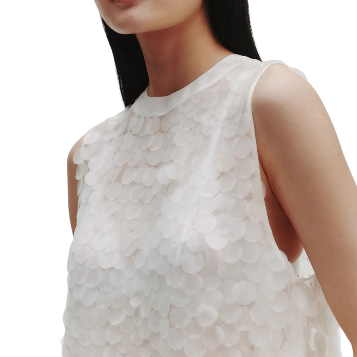 Shell Top In Silk Organza
