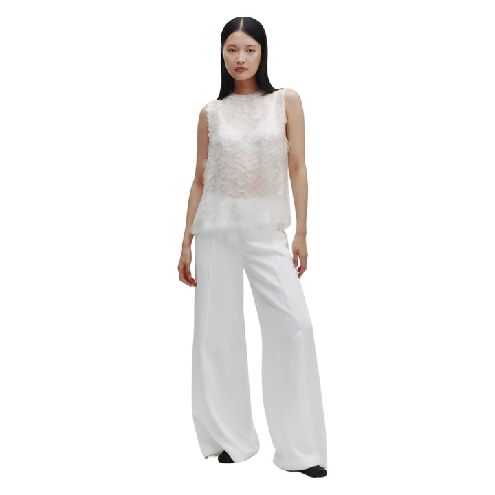 Shell Top In Silk Organza