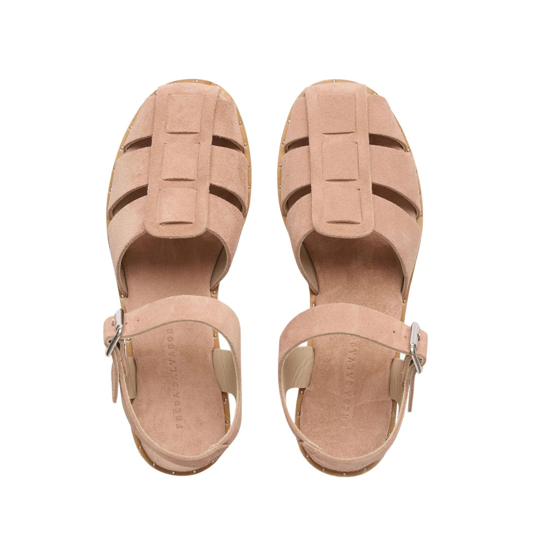 SERA FISHERMAN SANDAL Blush Suede