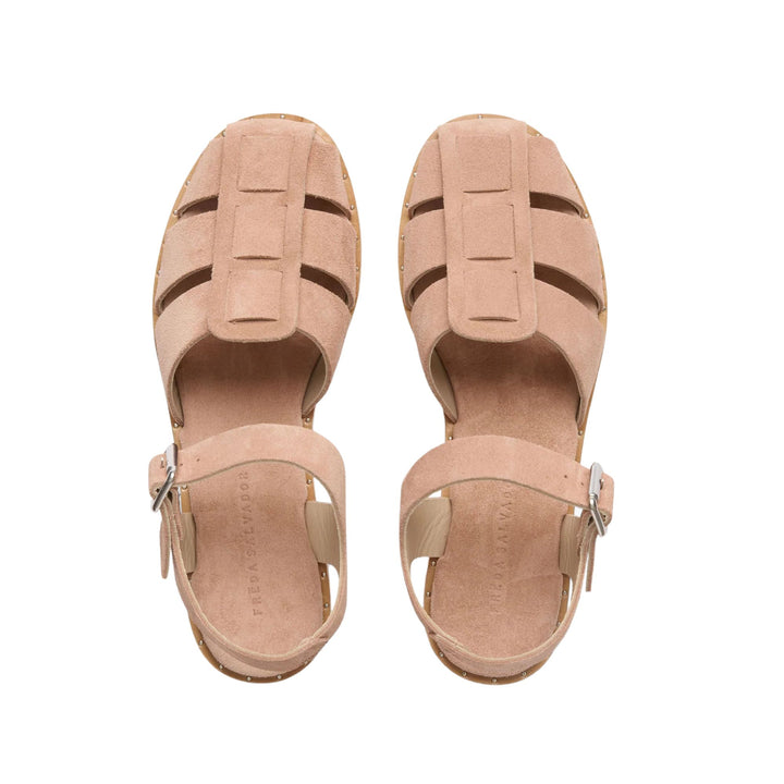 SERA FISHERMAN SANDAL Blush Suede