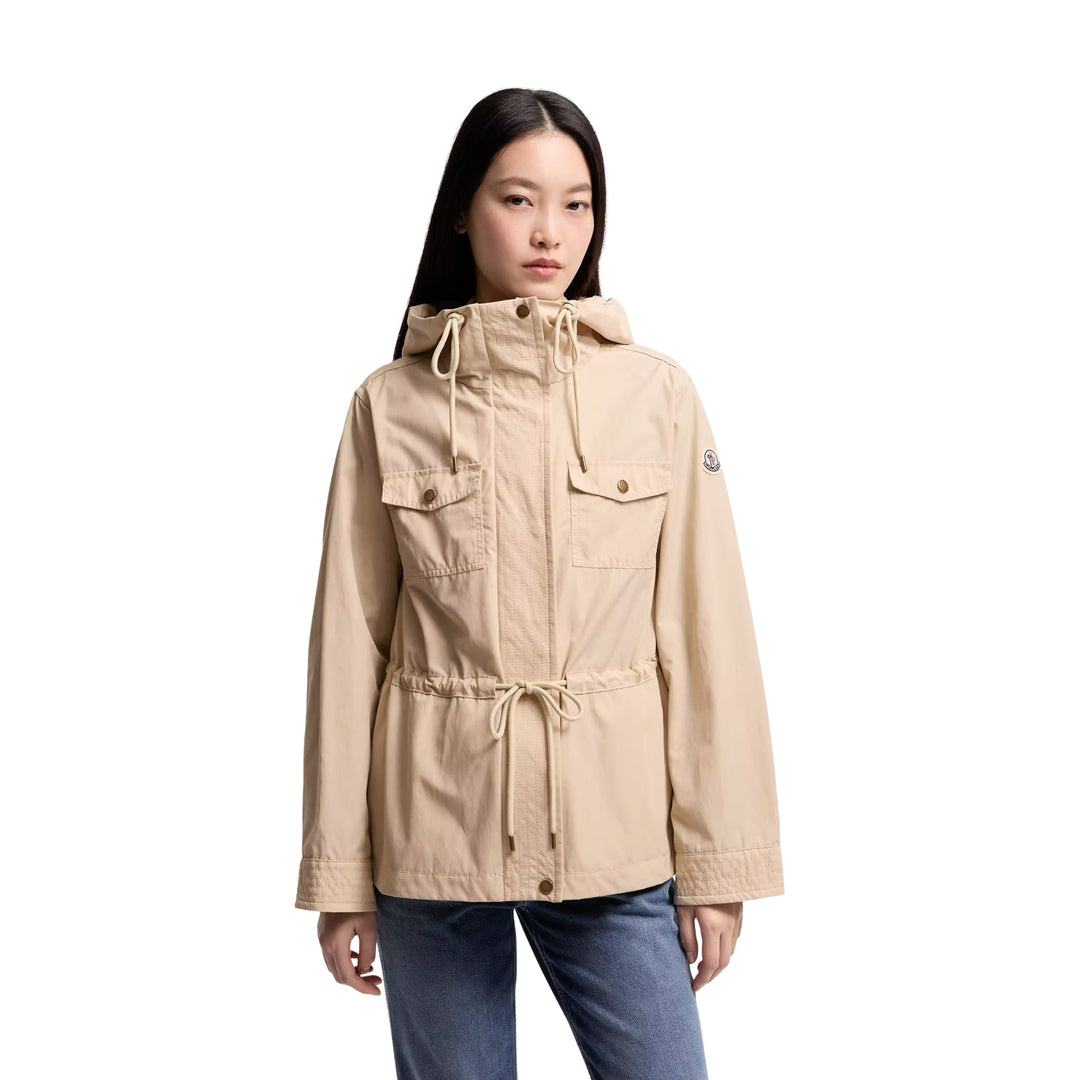 Serin Short Parka in Beige