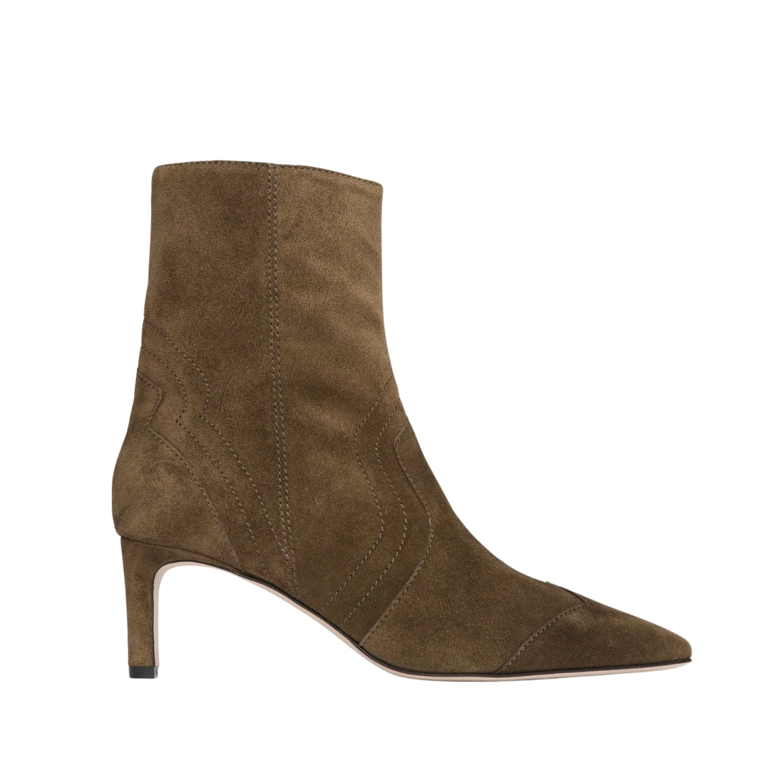 Shaina Boot in Moss Suede
