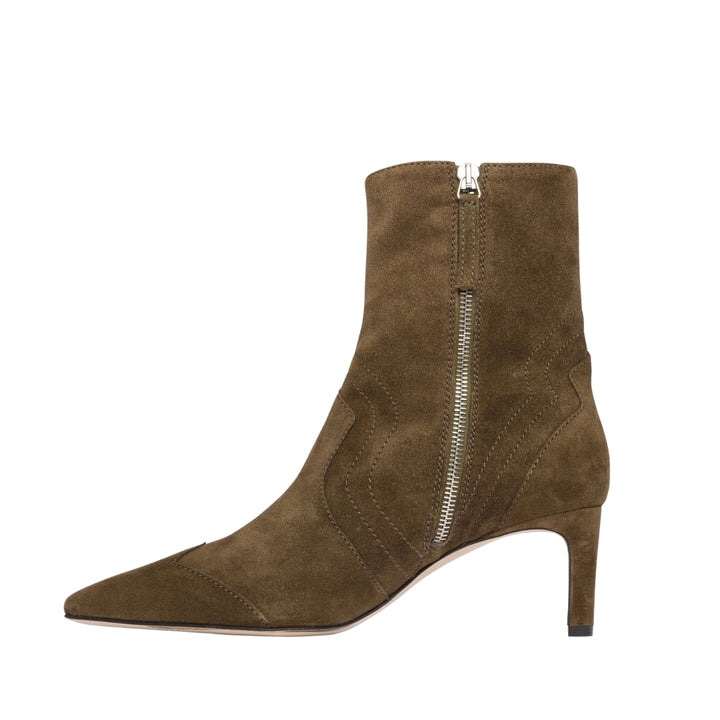 Shaina Boot in Moss Suede