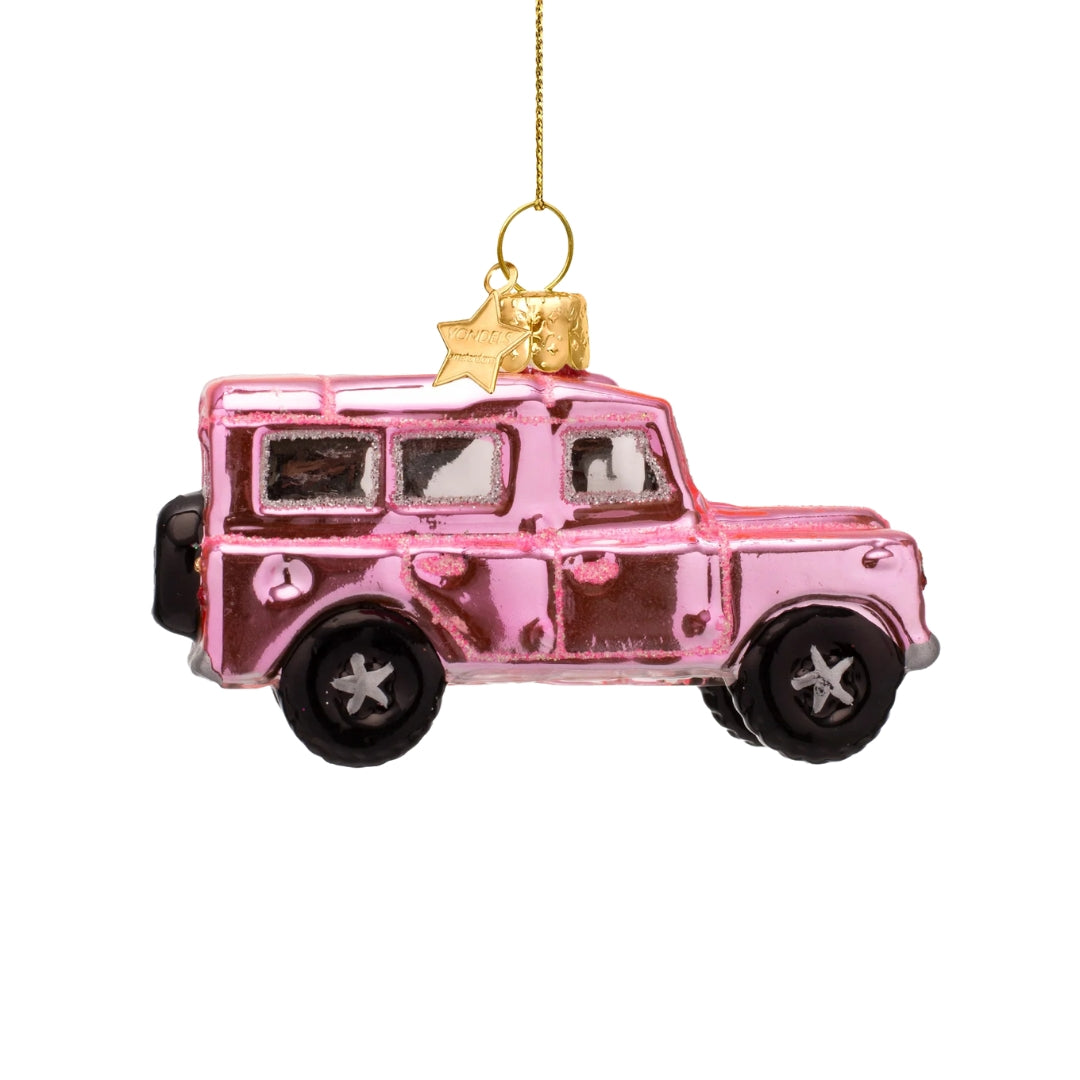 Shiny Bubblegum Pink SUV Ornament