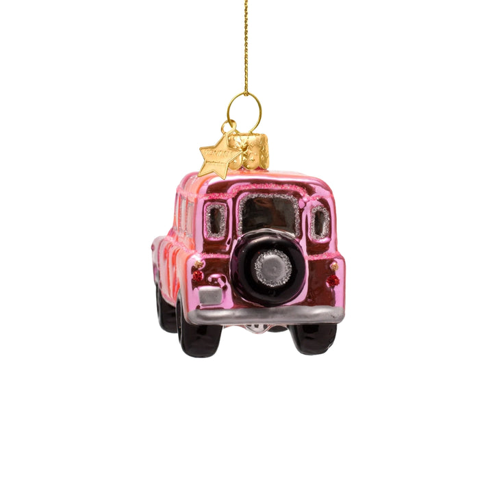 Shiny Bubblegum Pink SUV Ornament
